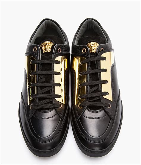 black and gold versace shoes|Meer.